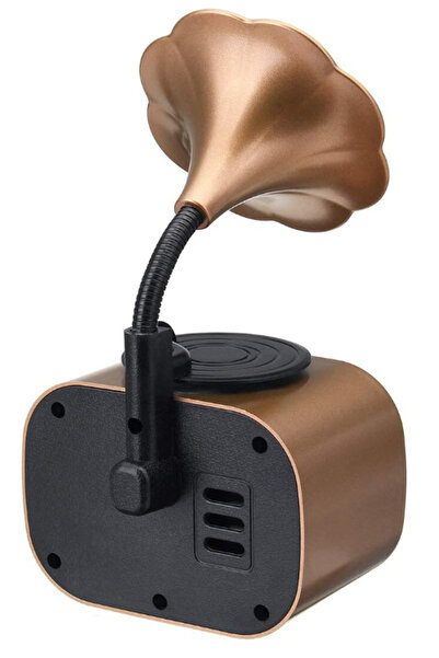 MANDU Retro Portable Speaker Bluetooth Connection with USB/TF Battery 1200 MAh Brown