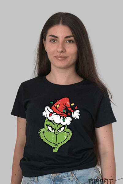 GILDAN Tricou De Craciun Grinch Cu Caciula Festiva Dama