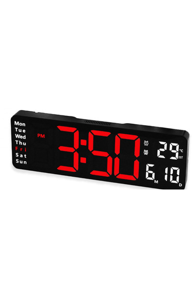 Mihai Electronic wall/table clock RD A323 32cm orange display