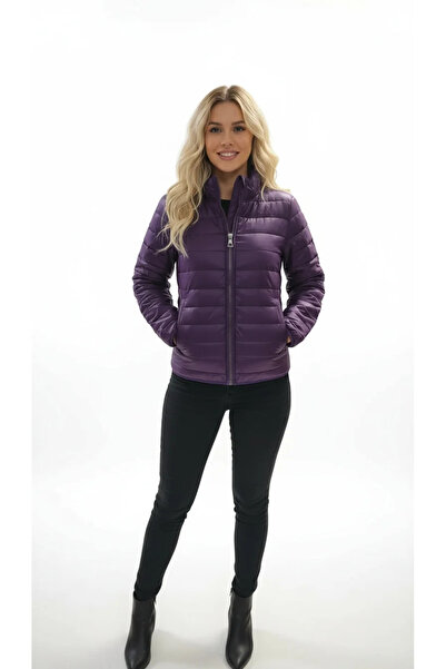 Sierra otantik Kadın Şişme Mont – Dik Yaka Fermuarlı, Kapitone Detaylı, Kışlık Outdoor Mont