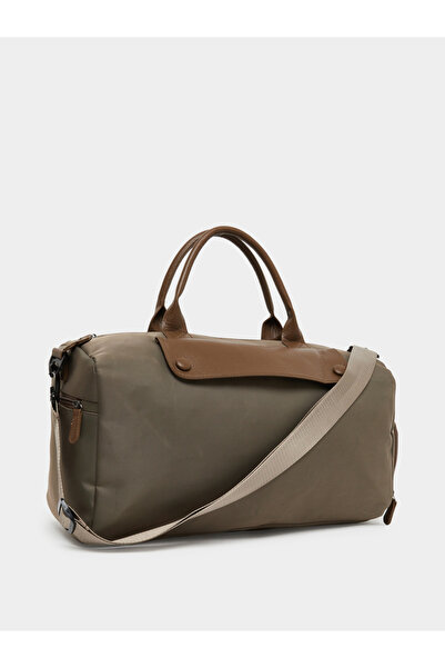 Styli حقيبة رياضية كاكي مع جيوب إضافية