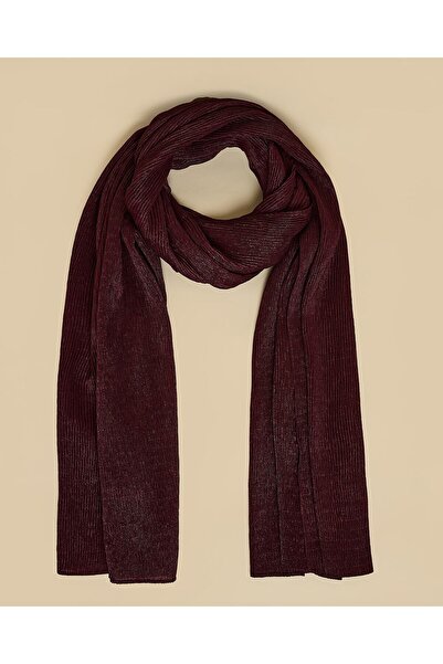 R&B Wine Women's Pleated Scarf