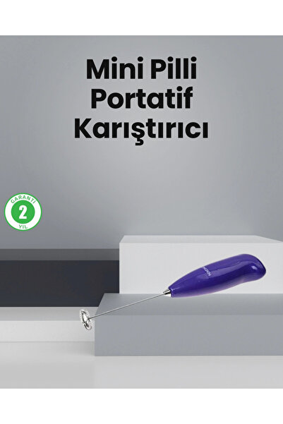 KÜÇÜK HAZİNE Mey İthalat® Mutfak İçin Mini El Mikseri – Kahve, Süt, Krema ve ...
