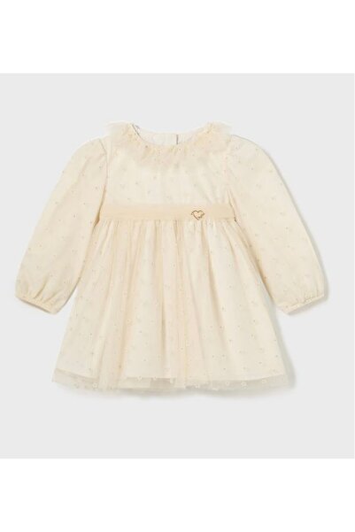 MAYORAL Baby cream tulle dress