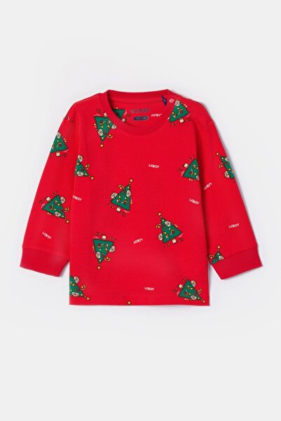 Woody Unisex Bebek Pijama-Cpa - 995 Cat Chrıstmas Z Aop