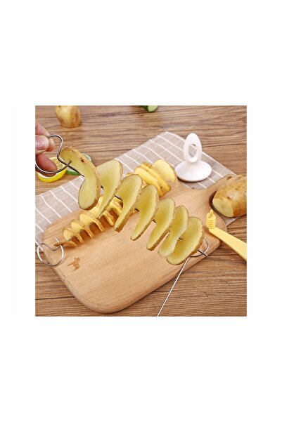 zola Potato spiralizer set, easy to use, manual, stainless steel, 22 cm, silver