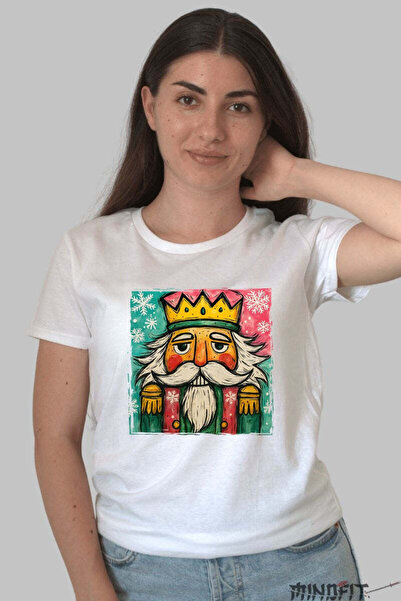 GILDAN Tricou De Craciun Regele Spalier Festiv Dama