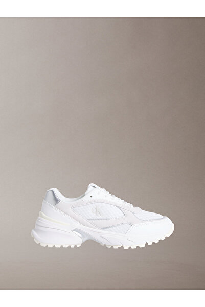 Calvin Klein Leather and Breathable Mesh Trainers