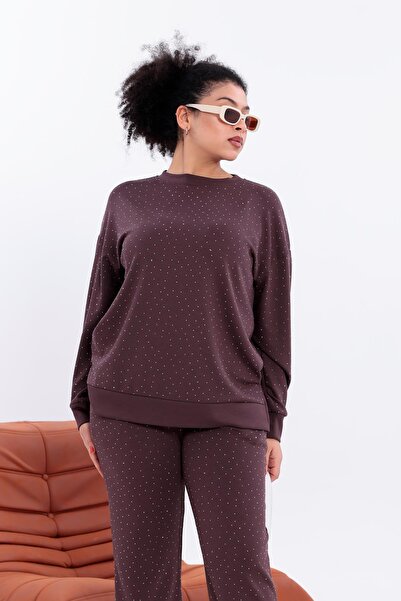 Siyezen Plus Size Sparkling Stone Modal Fabric Comfortable Set