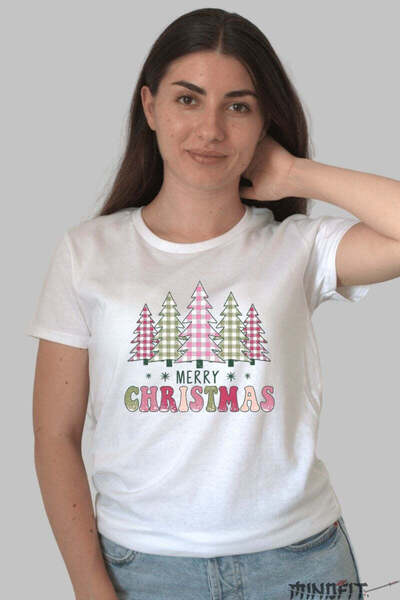 GILDAN Tricou De Craciun Braduti Festivi Carouri Dama