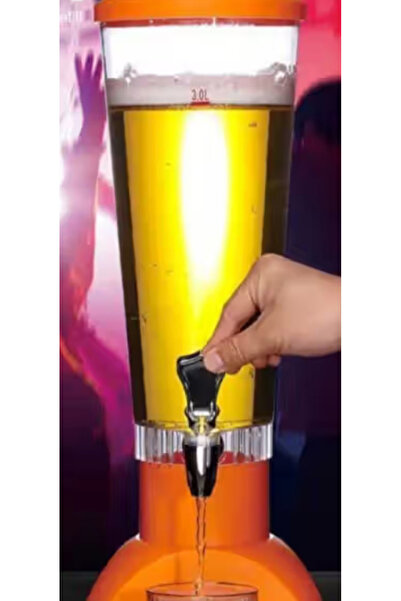 Amir Beer Dispenser with Bluetooth Speaker and LED Beer Cannon 3L for Parties