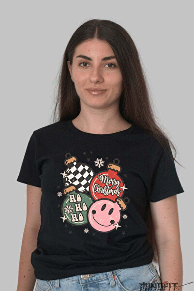 GILDAN Tricou De Craciun Globuri Vesele Si Zambete Dama