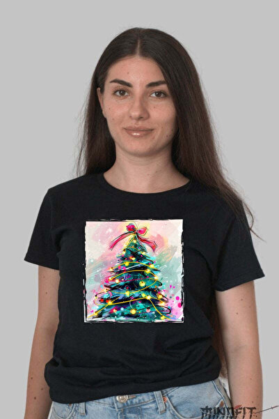 GILDAN Tricou De Craciun Bradul Magic Cu Luminite Dama