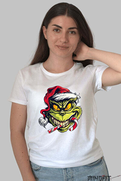 GILDAN Tricou De Craciun Grinch Cu Acadea Dama