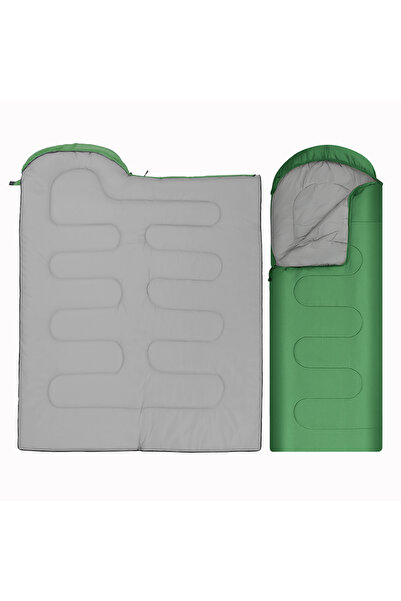 SAVAGE Camping Sleeping Bag - - Green - 5 ° C Comfort