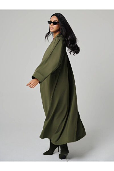 Mulu عباية نسائية كلاسيكية - خضراء