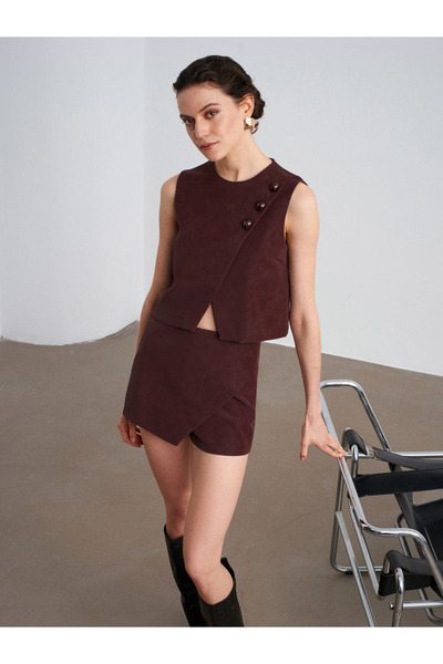 Dilvin 60601 Stone Accessory Top-Burgundy