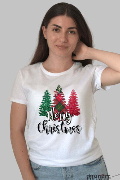 GILDAN Tricou De Craciun Braduti Stralucitori Cu Mesaj Festiv Dama