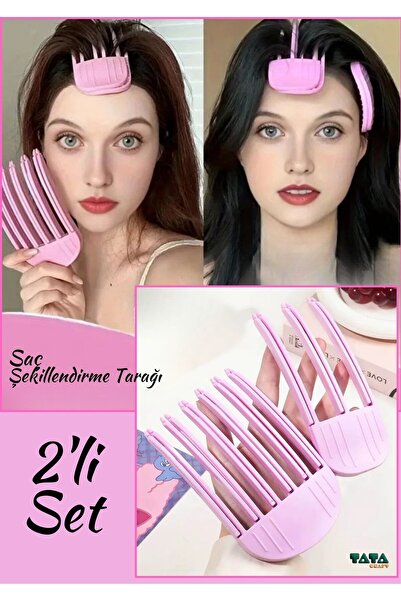 TATA CRAFT Saç Hacimlendirme Tarağı 6 DİŞ Hacim Verir Kabartır Kore Saç Bakım...