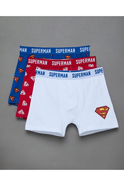R&B Multi Boy's 3 Pack Superman Printed Boxers