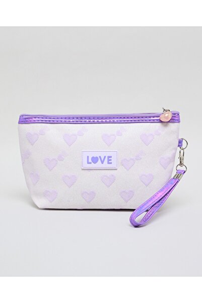 R&B Lilac Women's Patterned Cosmetic Pouch