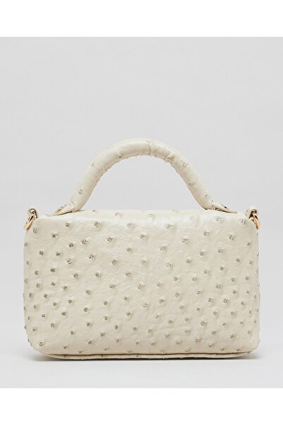 R&B Beige Girl's Textured Mini Bag