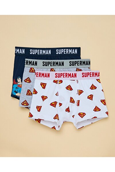 R&B Multi Boy's 3 Pack Superman Printed Boxers