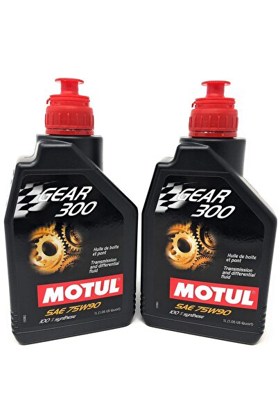 Motul Gear 300 75W90 Synthetic Transmission and Differential Fluid - Liter - 2 Pack