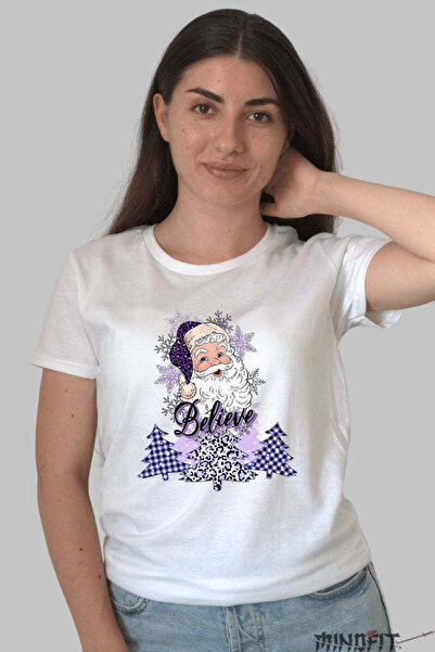 GILDAN Tricou De Craciun Believe In Mos Craciun Dama