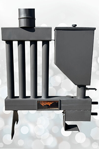 AKTEPE Group Pelet Sobası Camlı Şömine Soba 6MM Çam Peleti İle Kullanılır