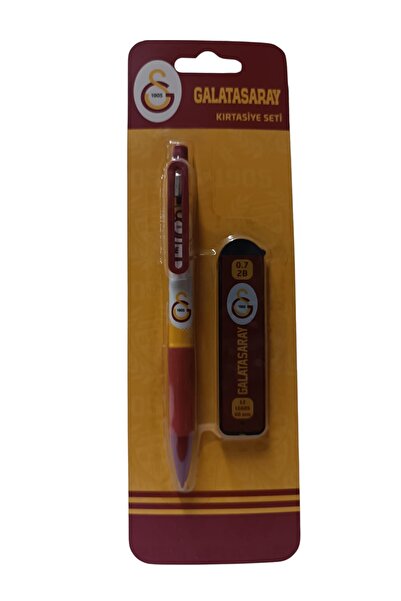 Galatasaray Original Licensed White Air Pencil Sharpener Wooden Boxed Stationery Set of 6