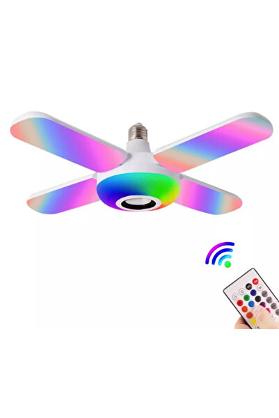 BASE LED bulb 4 propellers RGB built-in speaker bluetooth remote control