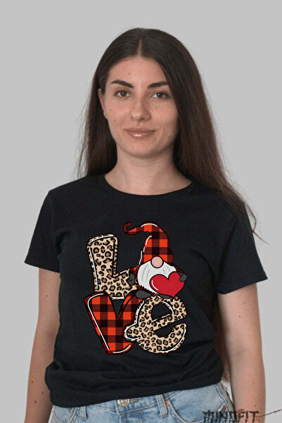 GILDAN Tricou De Craciun Pitic Cu Inima Rosie Dama