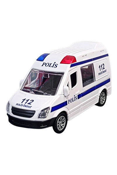 Brother Toys Set of 2 Vehicle Cars Ambulance and Police Friction Powered Toy Car 12 Cm.