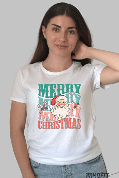 GILDAN Tricou De Craciun Merry Merry Merry Christmas Dama