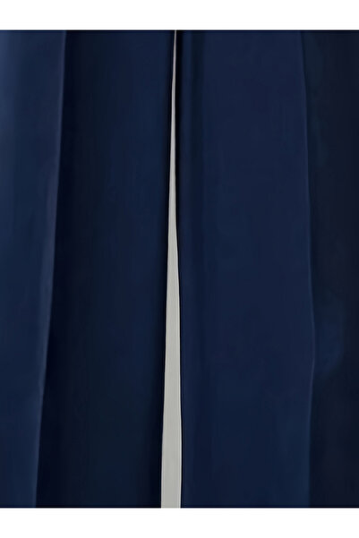 Take Two By Styli Navy Blue Wide Leg Trousers