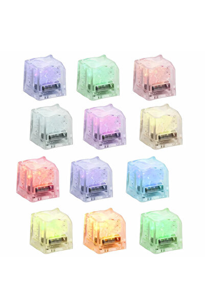 SDEPOT Set de 12 cuburi de gheață, iluminate cu LED RGB