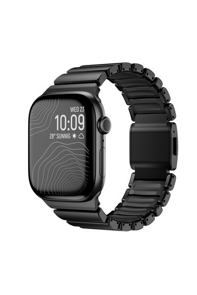 zore Watch 42mm Senk Krd-149 Titanium Silicone Strap - Black-Green