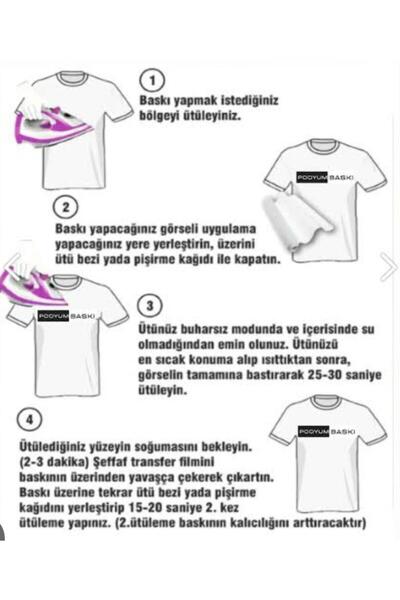 Gönülden Tasarım Ütü İle Yapışan Şemsiyeli Kız Transfer Baskı Ama 22X19 Cm