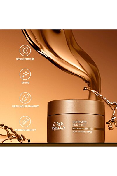 Wella Professionals Μάσκα Ultimate Smooth 150ml — Ενυδατική μάσκα με σκουαλάνιο και Ωμέγα 9