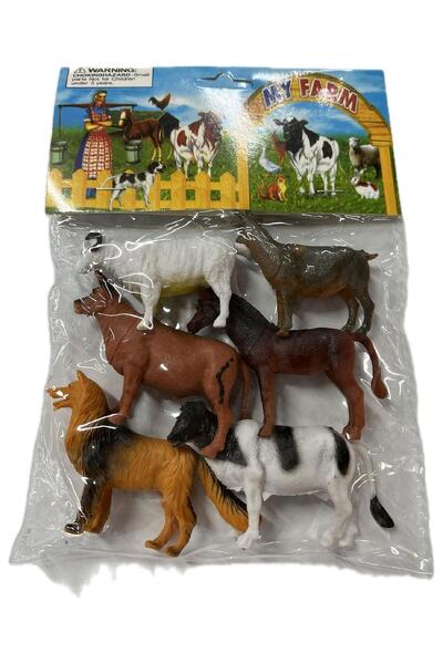toysclub PVC DE KÜÇÜK 6 LI ÇİFTLİK HAYVANLARI