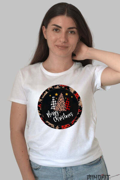 GILDAN Tricou De Craciun Brazi Festivi Merry Christmas Dama