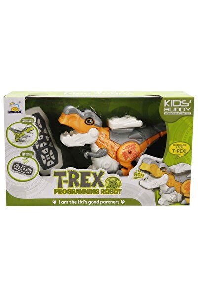 Sunman روبوت ديناصور تي ريكس يتم التحكم فيه عن بعد مع صوت وإضاءة.2R.