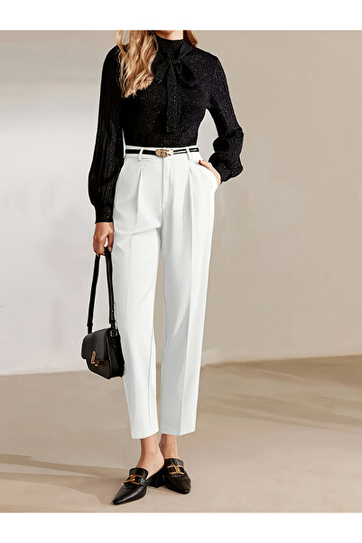 Take Two By Styli Solid Pocket Detail Straight Leg Pants