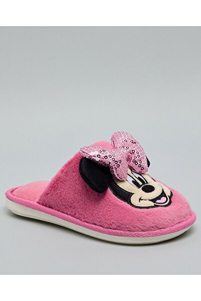 R&B Fuchsia Girl's Minnie Mouse Bedroom Slippers