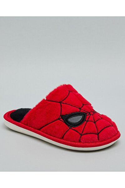 R&B Red Boy's Spiderman Bedroom Slippers