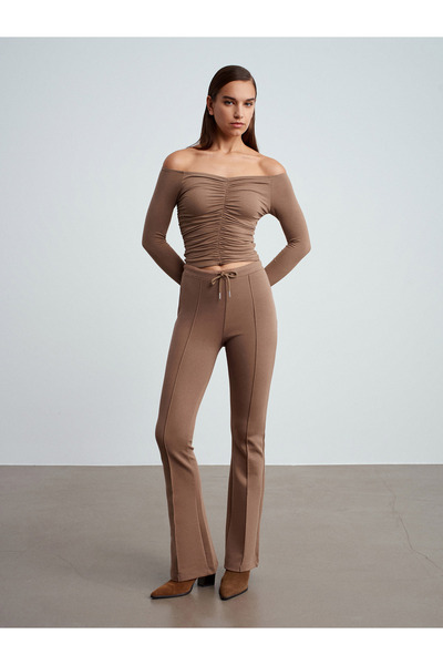 Dilvin 32089 Off-The-Shoulder Gathered Top-Vizon