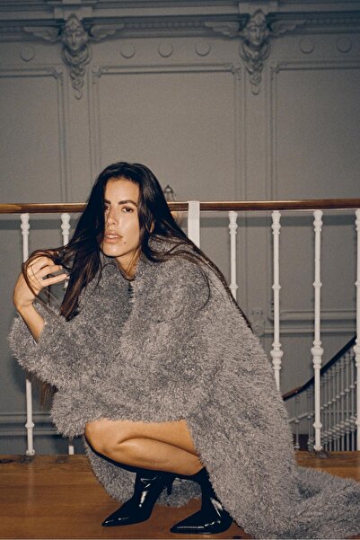 Pull & Bear Uzun suni kürk kaban