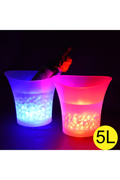 Fabrilux Găleată de gheață ultra-cool de 7 l cu LED și difuzor Bluetooth încorporat – Răcitor de petreceri și răcitor de băuturi