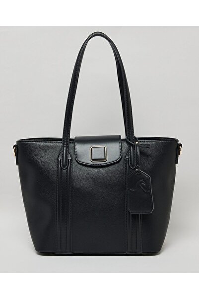 R&B Black Women's Solid Tote Bag